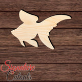 Goldfish 001 Shape Cutout in Wood, Acrylic or Acrylic Mirror - Signature Cutouts