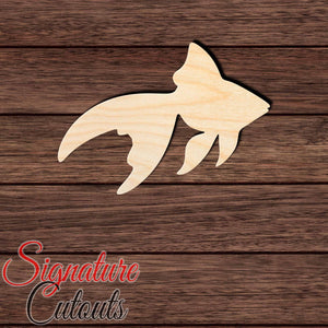 Goldfish 003 Shape Cutout in Wood, Acrylic or Acrylic Mirror - Signature Cutouts