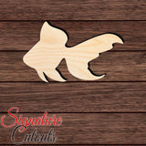 Goldfish 004 Shape Cutout in Wood, Acrylic or Acrylic Mirror - Signature Cutouts