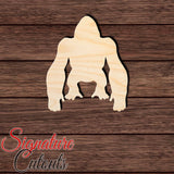 Gorilla 001 Shape Cutout in Wood, Acrylic or Acrylic Mirror Craft Shapes & Bases Signature Cutouts 