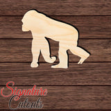Gorilla 003 Shape Cutout in Wood, Acrylic or Acrylic Mirror Craft Shapes & Bases Signature Cutouts 