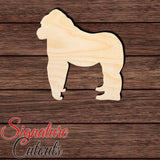 Gorilla 004 Shape Cutout in Wood, Acrylic or Acrylic Mirror Craft Shapes & Bases Signature Cutouts 