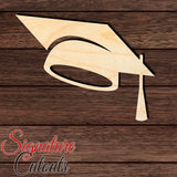 Graduation Cap 002 Shape Cutout in Wood
