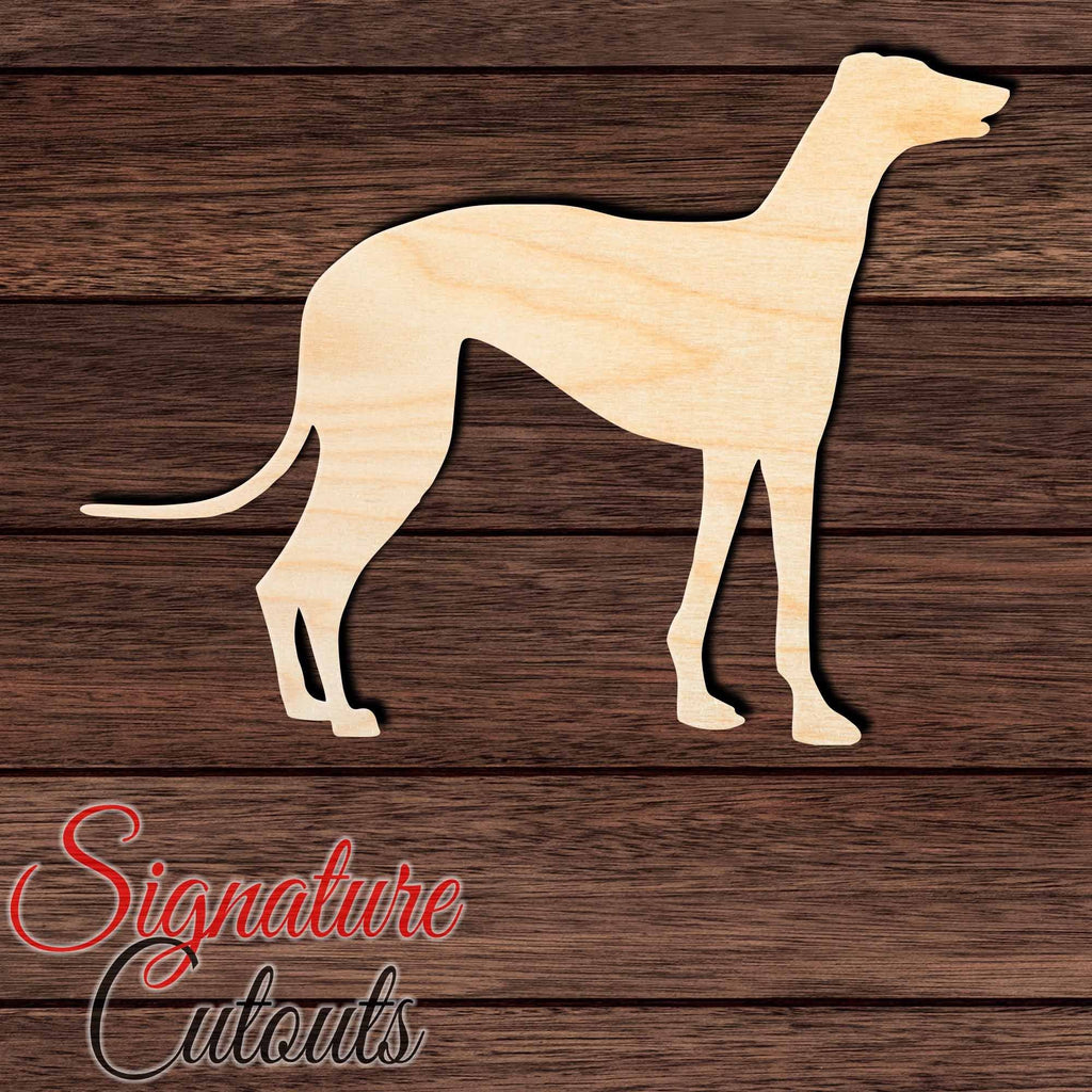 Greyhound Shape Cutout in Wood, Acrylic or Acrylic Mirror - Signature Cutouts