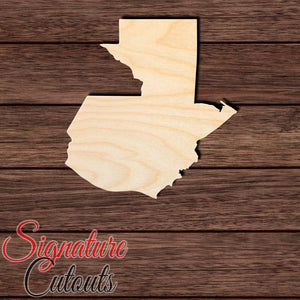 Guatemala Shape Cutout in Wood, Acrylic or Acrylic Mirror - Signature Cutouts