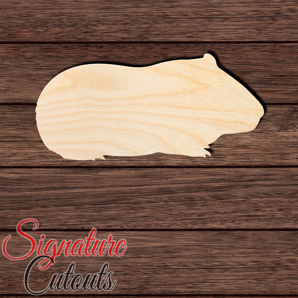 Guinea Pig 001 Shape Cutout in Wood, Acrylic or Acrylic Mirror - Signature Cutouts