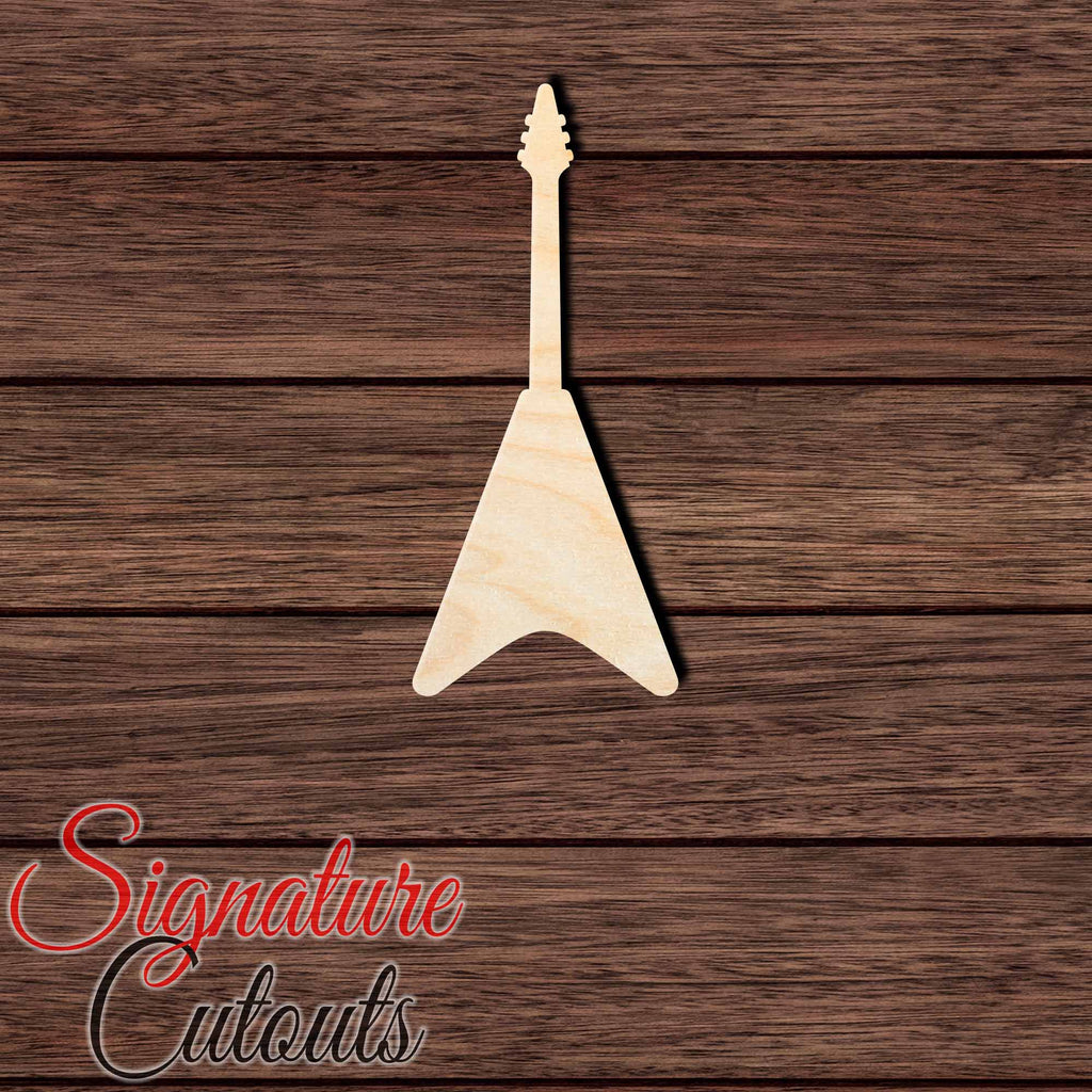 Guitar 006 Shape Cutout in Wood, Acrylic or Acrylic Mirror - Signature Cutouts