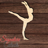 Gymnast 001 Shape Cutout in Wood, Acrylic or Acrylic Mirror - Signature Cutouts