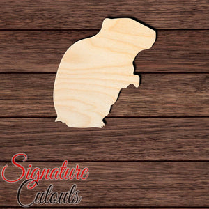 Hamster 001 Shape Cutout in Wood, Acrylic or Acrylic Mirror - Signature Cutouts