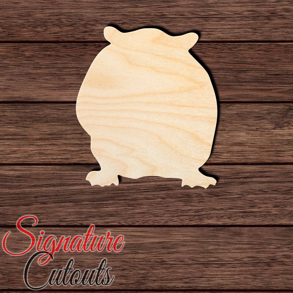 Hamster 002 Shape Cutout in Wood, Acrylic or Acrylic Mirror - Signature Cutouts
