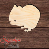 Hamster 003 Shape Cutout in Wood