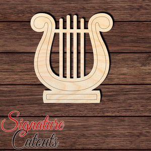 Harp 002 Paint by Line Shape Cutout - Signature Cutouts