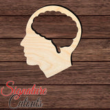 Head with Brain 001 Shape Cutout - Signature Cutouts