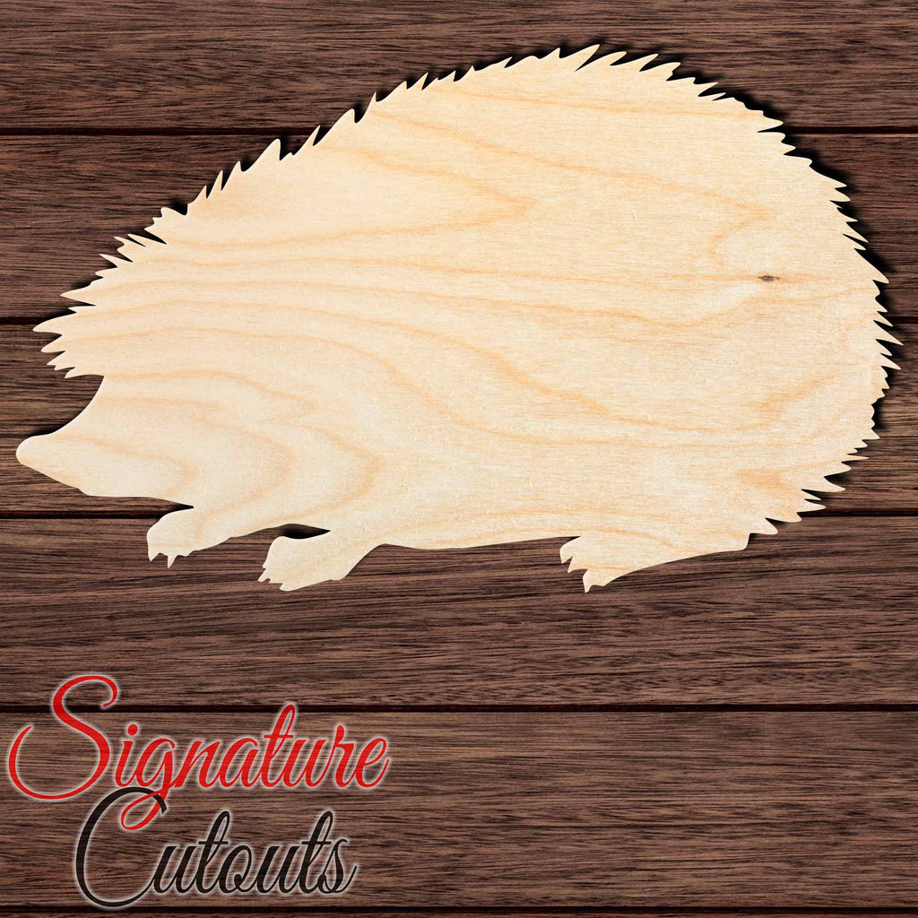 Hedgehog 002 Shape Cutout in Wood, Acrylic or Acrylic Mirror - Signature Cutouts