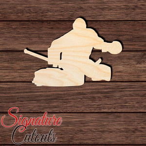 Hockey Goal Keeper 001 Shape Cutout in Wood, Acrylic or Acrylic Mirror Craft Shapes & Bases Signature Cutouts 