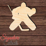 Hockey Goal Keeper 004 Shape Cutout in Wood, Acrylic or Acrylic Mirror Craft Shapes & Bases Signature Cutouts 
