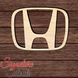 Honda Emblem Unfinished Shape Cutout in Wood, Acrylic or Acrylic Mirror Craft Shapes & Bases Signature Cutouts 