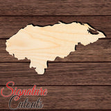 Honduras Shape Cutout in Wood