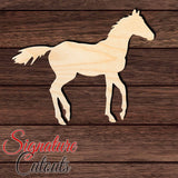 Horse 005 Shape Cutout in Wood, Acrylic or Acrylic Mirror - Signature Cutouts