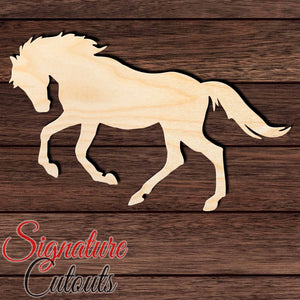Horse 006 Shape Cutout in Wood, Acrylic or Acrylic Mirror - Signature Cutouts
