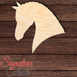 Horse 008 Shape Cutout in Wood, Acrylic or Acrylic Mirror - Signature Cutouts