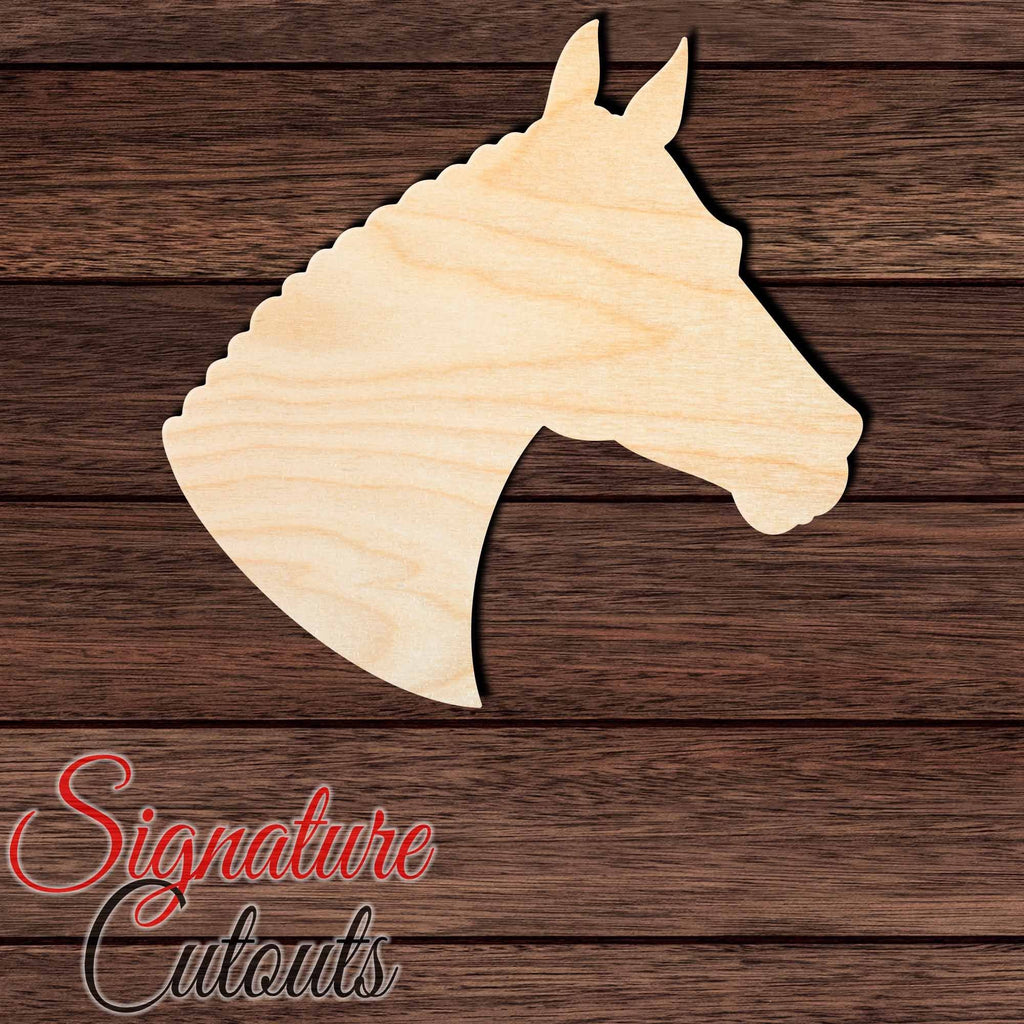 Horse 009 Shape Cutout in Wood, Acrylic or Acrylic Mirror - Signature Cutouts