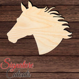 Horse 010 Shape Cutout in Wood, Acrylic or Acrylic Mirror - Signature Cutouts