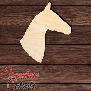Horse 016 Shape Cutout in Wood, Acrylic or Acrylic Mirror - Signature Cutouts