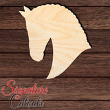 Horse 017 Shape Cutout in Wood, Acrylic or Acrylic Mirror - Signature Cutouts