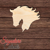 Horse 022 Shape Cutout in Wood, Acrylic or Acrylic Mirror - Signature Cutouts
