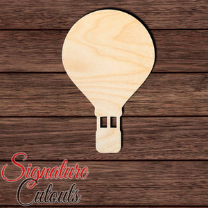 Hot Air Balloon 004 Shape Cutout in Wood, Acrylic or Acrylic Mirror - Signature Cutouts