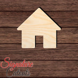 House 003 Shape Cutout in Wood, Acrylic or Acrylic Mirror - Signature Cutouts