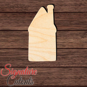House 005 Shape Cutout in Wood, Acrylic or Acrylic Mirror - Signature Cutouts