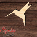 Hummingbird 001 Shape Cutout in Wood, Acrylic or Acrylic Mirror - Signature Cutouts