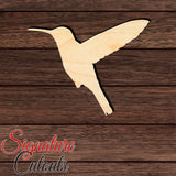 Hummingbird 003 Shape Cutout in Wood, Acrylic or Acrylic Mirror - Signature Cutouts