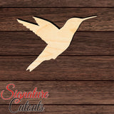 Hummingbird 004 Shape Cutout in Wood, Acrylic or Acrylic Mirror - Signature Cutouts