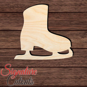 Ice Skate 001 Shape Cutout in Wood, Acrylic or Acrylic Mirror - Signature Cutouts
