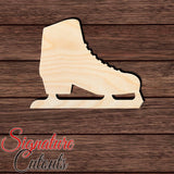 Ice Skate 002 Shape Cutout in Wood, Acrylic or Acrylic Mirror - Signature Cutouts