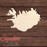 Iceland Shape Cutout in Wood, Acrylic or Acrylic Mirror - Signature Cutouts