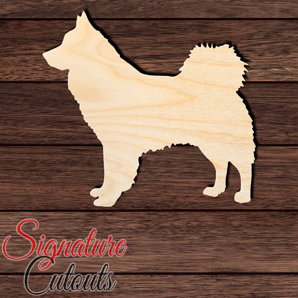 Icelandic Sheepdog Shape Cutout in Wood, Acrylic or Acrylic Mirror - Signature Cutouts