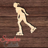 Inline Skater 002 Shape Cutout in Wood, Acrylic or Acrylic Mirror - Signature Cutouts