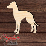 Italian Greyhound Shape Cutout in Wood, Acrylic or Acrylic Mirror - Signature Cutouts