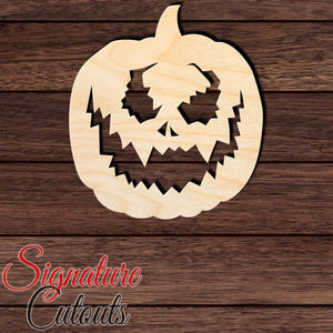 Jack O' Lantern 010 Shape Cutout in Wood, Acrylic or Acrylic Mirror - Signature Cutouts