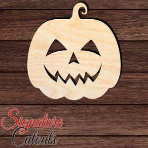 Jack O' Lantern 011 Shape Cutout in Wood, Acrylic or Acrylic Mirror - Signature Cutouts