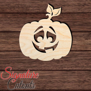 Jack O' Lantern 012 Shape Cutout in Wood, Acrylic or Acrylic Mirror - Signature Cutouts
