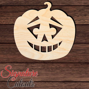 Jack O' Lantern 016 Shape Cutout in Wood, Acrylic or Acrylic Mirror - Signature Cutouts