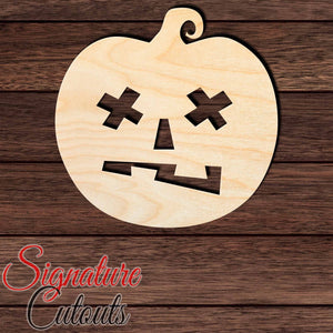 Jack O' Lantern 017 Shape Cutout in Wood, Acrylic or Acrylic Mirror - Signature Cutouts