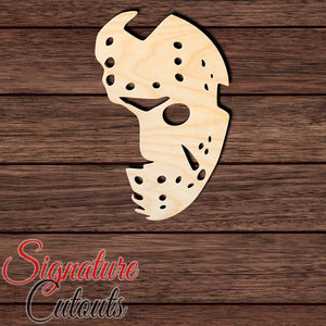 Jason Mask Shape Cutout in Wood, Acrylic or Acrylic Mirror - Signature Cutouts
