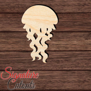 Jellyfish 007 Shape Cutout in Wood, Acrylic or Acrylic Mirror - Signature Cutouts