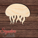 Jellyfish 008 Shape Cutout in Wood, Acrylic or Acrylic Mirror - Signature Cutouts